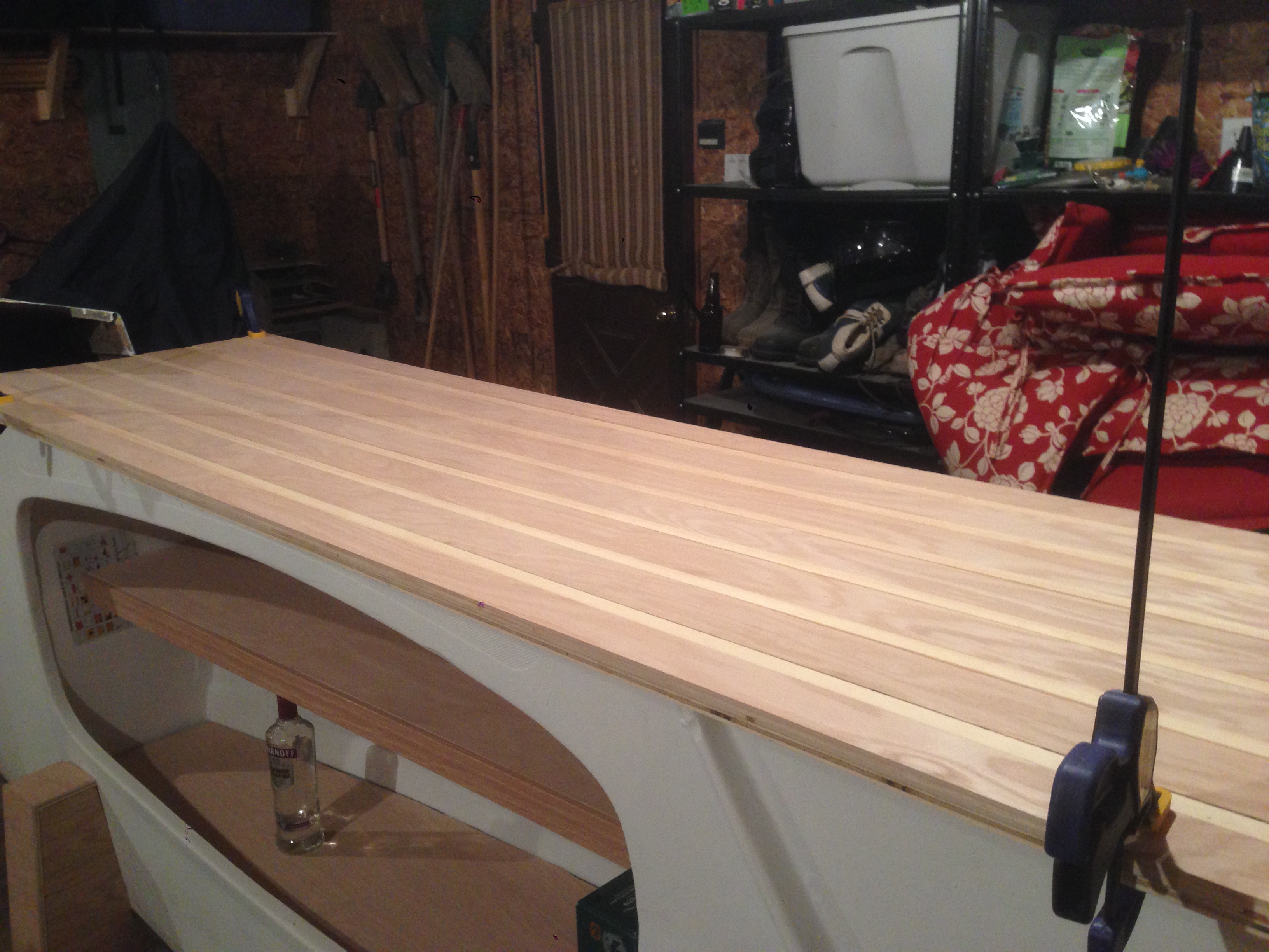 The Bar Top: Step One The Boat Bar